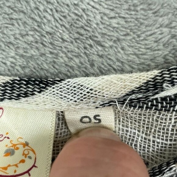 Paper Lace Womens Striped Linen Top OS 6706 - Picture 4 of 10